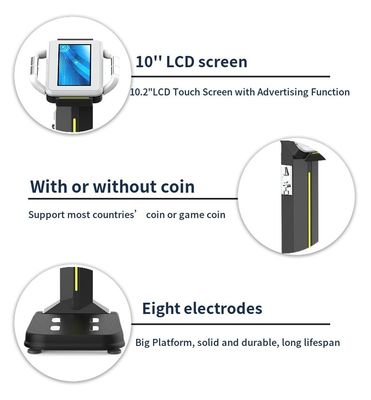 ABS Stainless Steel LED Display Airport Coin Operated Travel Luggage Scale with Fat Analyzer