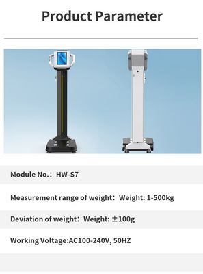 ABS Stainless Steel LED Display Airport Coin Operated Travel Luggage Scale with Fat Analyzer