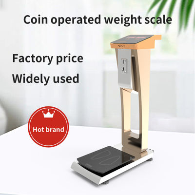 Hotel and Airport Coin Operated 300kg Luggage Scale with LED Display High Accuracy