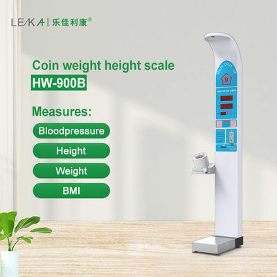 LED Display Folding Weighing Machine for Ultrasonic Coin-Operated Height Weight Scale
