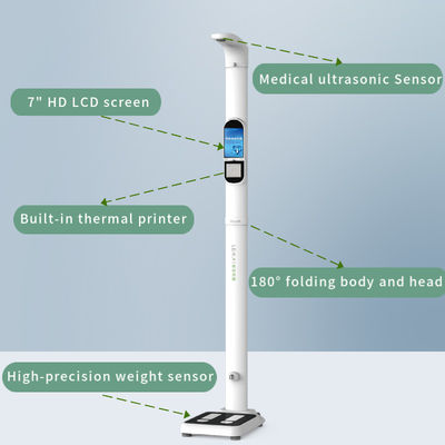 LCD Touch Screen Folding Ultrasonic Measure Height Standing Scale for Within Budget
