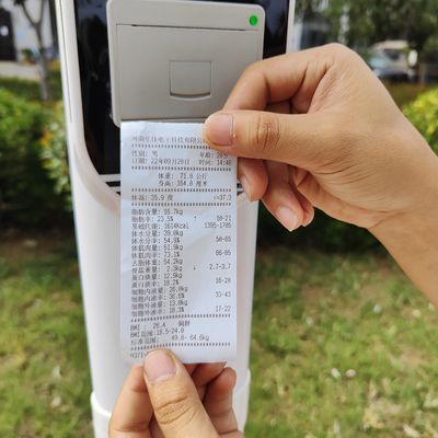 LCD Touch Screen Folding Ultrasonic Measure Height Standing Scale for Within Budget