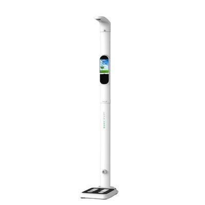 Body Composition Analysis and Temperature Measurement with Standing Type Digital Scale