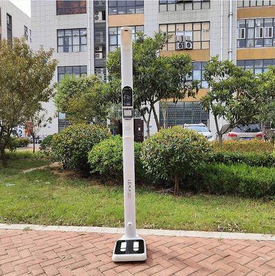 Body Composition Analysis and Temperature Measurement with Standing Type Digital Scale