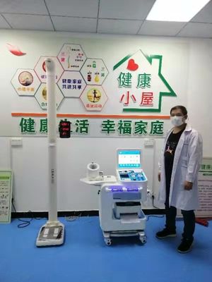 Hospital Telemedicine Kiosk A4 Printer and 12-Lead ECG for Customized Health Checkups