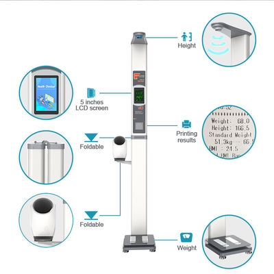 Accurate Ultrasonic Height Weight Scale with BMI Calculation and Precision Sensor