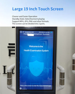 Health Checkup Kiosk with Automatic Body Fat Scale and Height Measurement Range of 0-210cm