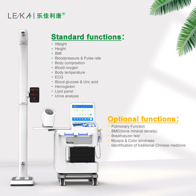 SDK Function 15-inch Touch Screen Self Service Body Health Physical Examination Machine