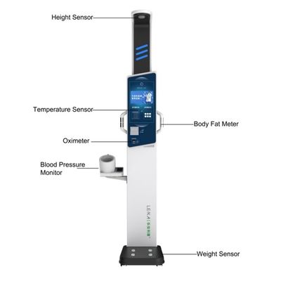 Coin Operated LCD Touch Screen Height and Weight Measuring Scale with RS232 Interface