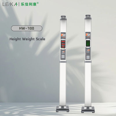 Ultrasonic Height Weight Scale with Coin Operation Steel Material 200kg Capacity