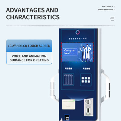 Coin Operated LCD Touch Screen Height and Weight Measuring Scale with RS232 Interface