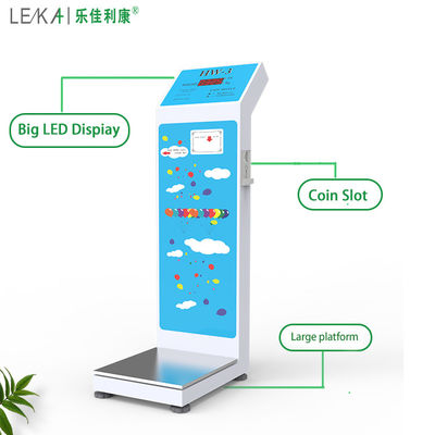 AC100-240V Working Voltage Digital Coin Operated Weighing Scale with 8-200kg Weight Range