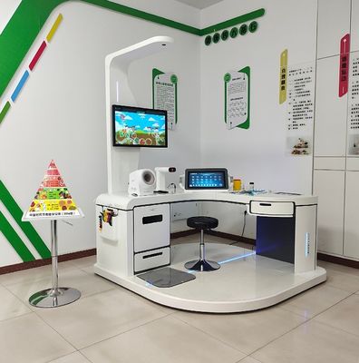 Data Transmission Medical Health Checkup Kiosk with AC100-240V Power Supply and WIFI