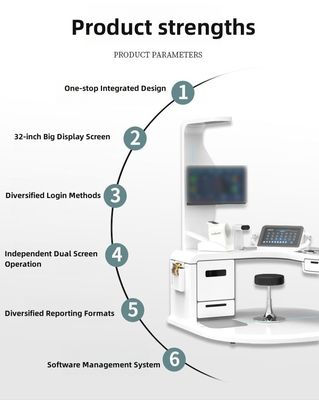 Data Transmission Medical Health Checkup Kiosk with AC100-240V Power Supply and WIFI