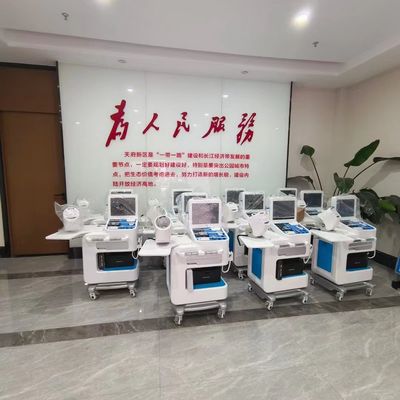 Multifunctional Medical Health Checkup Kiosk Station with AC100-240V Power Supply