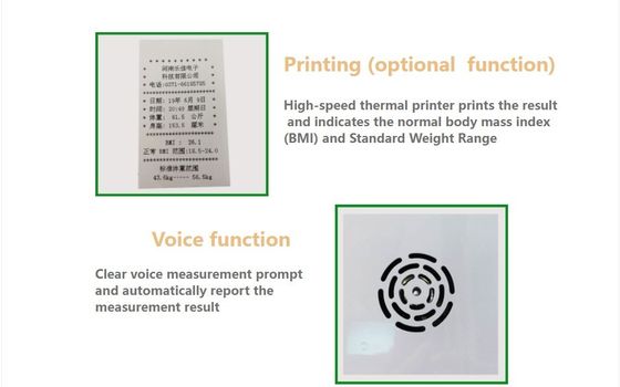 Ultrasonic Digital Body Fat Analyzer Bmi Measuring Scale for Hospitals and Pharmacies