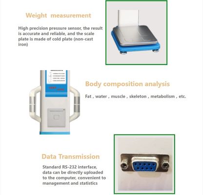 Ultrasonic Digital Body Fat Analyzer Bmi Measuring Scale for Hospitals and Pharmacies