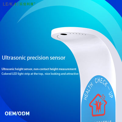 Body Composition Analyzer Touch Screen Ultrasonic Height and Weight Scale 500kg Capacity