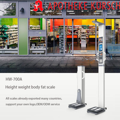 Coin Operated Steel Weight and Height Machine Folding Accurate Fat Height Weight Scale