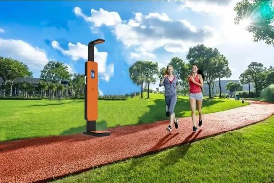 Advanced Multifunction Ultrasonic Height and Weight Analyzer Machine for Outdoor Park