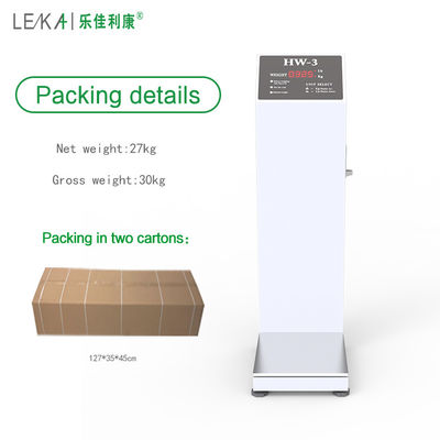 User-Friendly Coin-Operated Luggage Weight Scale with Printer Overall Size 33*55*100cm