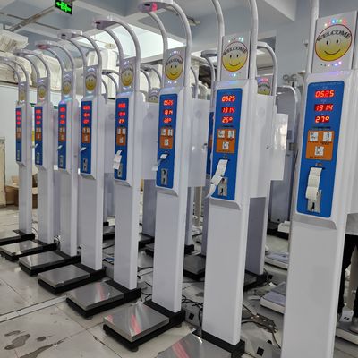 AC100-240V Power Supply Coin Operated Scales Height Weight Vending Machine for Pharmacy