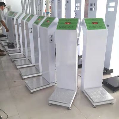 Coin Operated Weight Scale Machine for Hotel Airport Station Luggage Weight Range 8-200kg