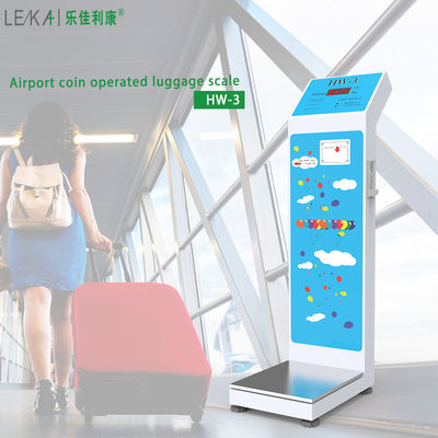 Convenient Coin Operated Weight Vend Machine for Airport Hotel Luggage Weighing Scale