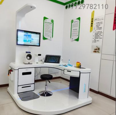 A4 Laser Printer and AC100-240V Power Supply Body Health Analyzer Telehealth Kiosk Devic