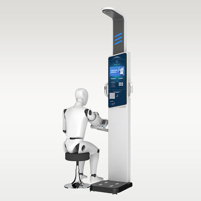 19&quot; LCD Touch Screen Ultrasonic Health Check Up Station for BMI Body Fat Measurement