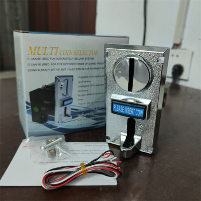 Coin acceptor money validator for height weight vending scale featuring display type