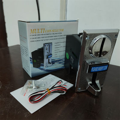 Coin acceptor money validator for height weight vending scale featuring display type