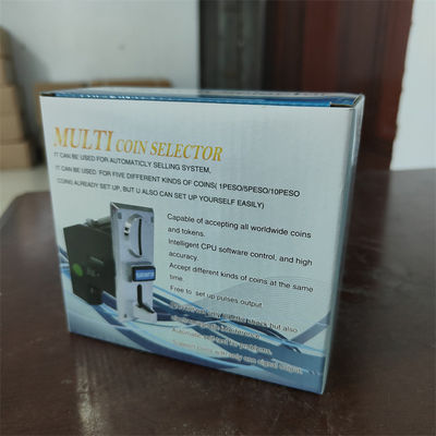 Coin acceptor money validator for height weight vending scale featuring display type