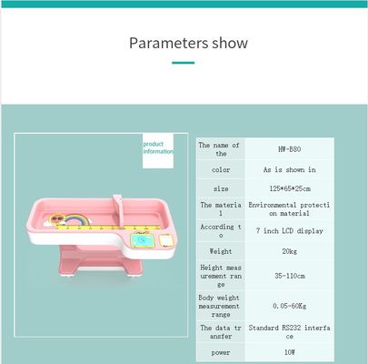 LED Display Type Newborn Infant Electronic Baby Scale with Ultrasonic Import Detector