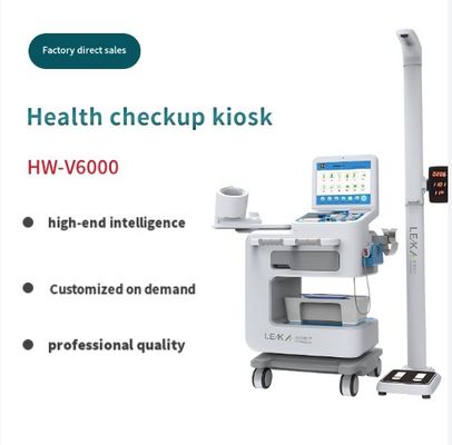 Full Touch LCD Screen Body Check Up Kiosk for Clinics Intelligent Self-service Solution