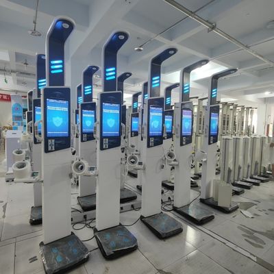 Bioimpedance Body Fat Analyzer Machine with Large Display Screen and Advertise Screen