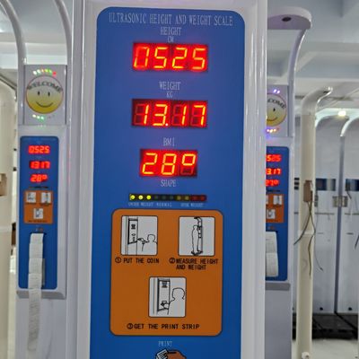 LEKA Digital Scale Professional BMI Measurement with Coin Operation and LED Display