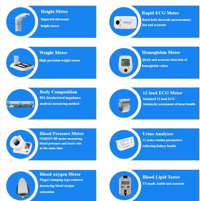 Class II Telemedicine Equipment Height Measure Range 60-210cm for Patient Check-in Kiosks