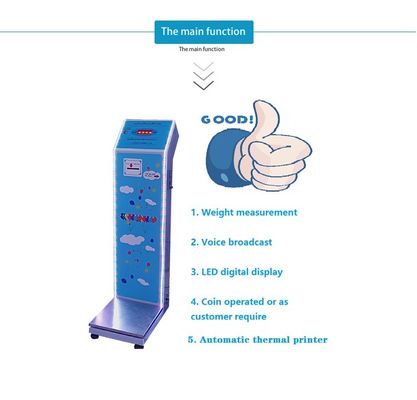Gym Digital Body Weight Measuring Scale with Coin Operated Function N.W/ G.W 27KG/ 30KG