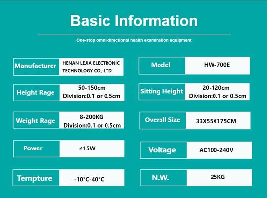 LED Display Pediatric Scale for Accurate Height and Weight Measurement of Children