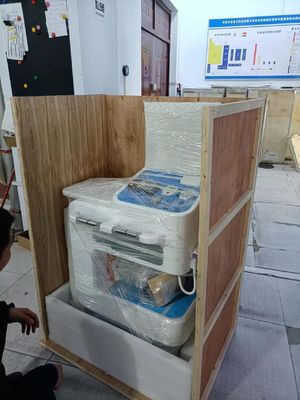 White Self Service Body Checking Kiosk Telehealth Equipment for OEM Acceptance