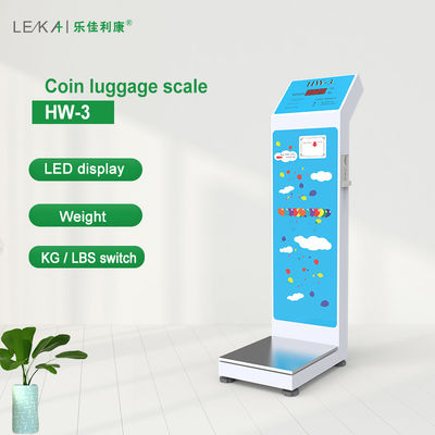 CE ISO9001 Approved Electronic Coin Body Weight Scale Luggage Weighing Vending Machine 30kg N.W