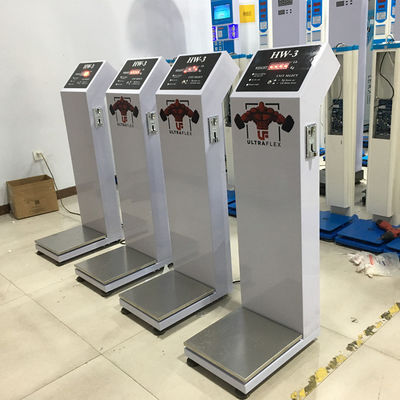 Precise Weight Range 8-200kg Body Scale for Coin-Operated Gym and Overall Size 34*50*123cm
