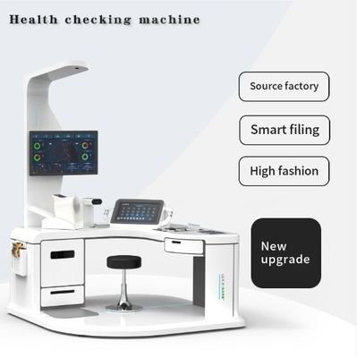 Convenient Body Health Check Up Blood Sugar ECG Kiosk Machine with A4 Laser Printer
