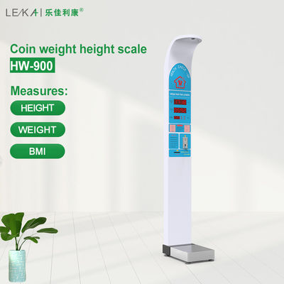 Compact Coin Operated Height and Weight Scale for Pharmacy Shopping Malls G.W. 47KG