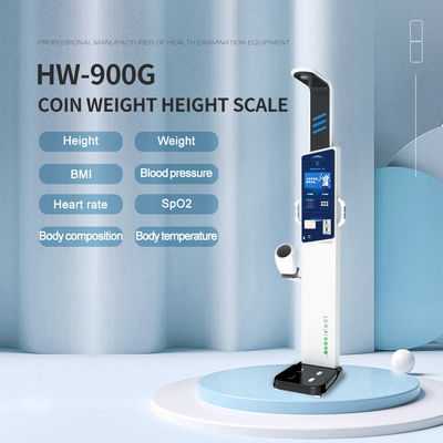 Body Fat Measurement Coin Electronic Height and Weight Scale with 64kg Volume Weight