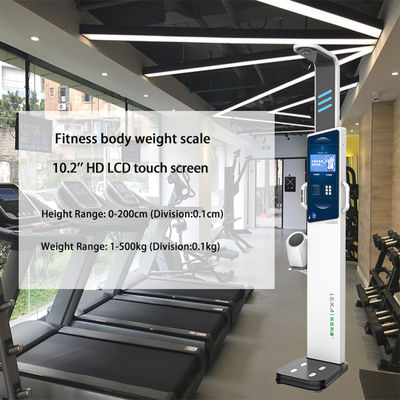 Body Fat Measurement Coin Electronic Height and Weight Scale with 64kg Volume Weight
