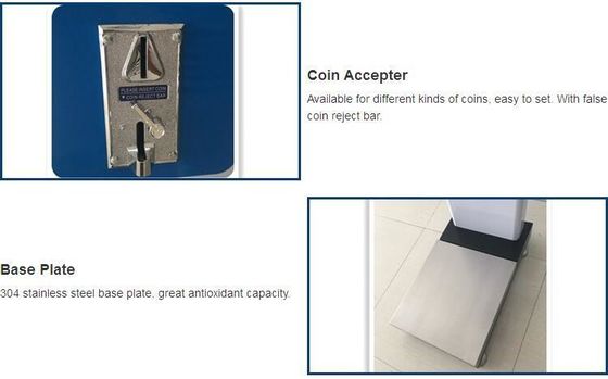 200Kg Coin Operated Electronic Human Weight Height Measuring Machine with Steel Body