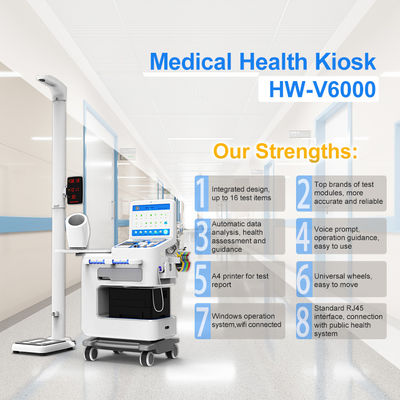 15-inch Touch Screen Healthcare Self Service Kiosk for Physical Examination Solutions