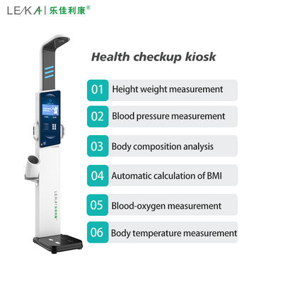 10.2&quot; LCD Touch Screen All-in-one Weight Height Machine for Body Composition Analysis